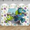 Monsters Inc University Theme Boo Girl Happy Birthday Party Background Baby Shower Photography Pink Room Decor Supplies Poster