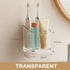 Drainage Bathroom Grid Storage Rack Punch Free Toothbrush Storage Shelves  Bathroom Organizer