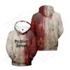Halloween Blood Hoodie Sweatshirt I'M Fine Bloody 3d Print Hoodie Men Women Fashion Hip Hop Tracksuit Mens Clothing Sudaderas