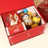 Elegant Chinese Wedding Gift Box - Large Capacity, Flip-top Packaging for Candy and Favors