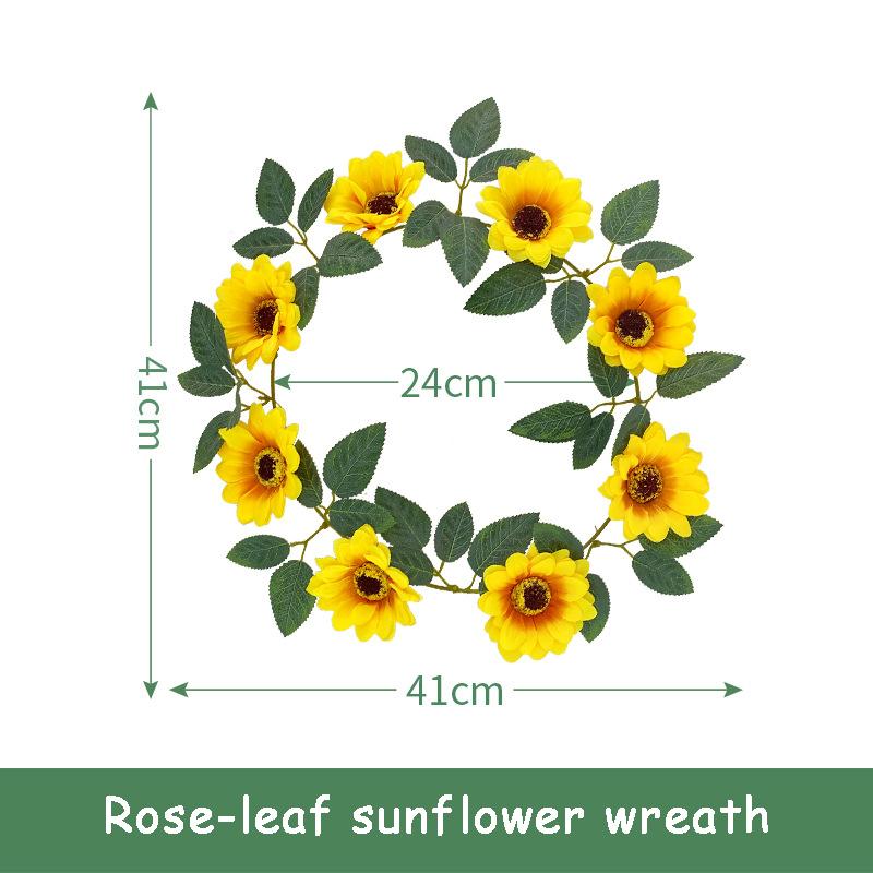 Boho Women Garland Sunflower Flower Floral Hairband Headband Festival Party Wedding