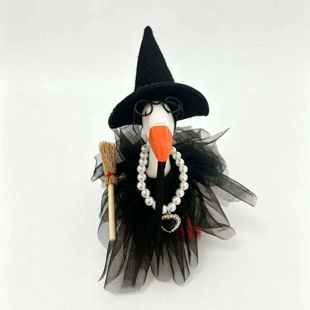 Wizard Hat Tulle Skirt Halloween Witch Goose Outfit Halloween Goose Decor Kit  Yard Decoration