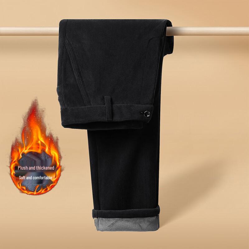 

SNOWFLYING Men s Fleece-Lined Warm Casual Pants 38