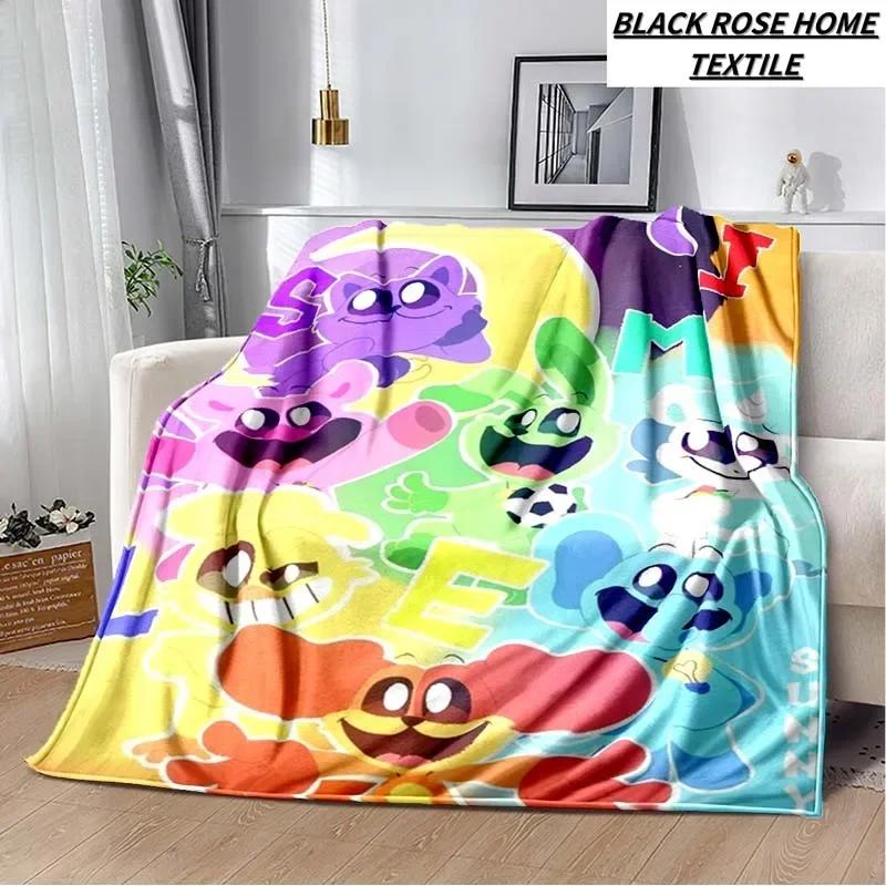 Fashion Art Print Cartoon Anime S-smiling critters Blanket Outdoor Car Travel Portable Camping Warm Cover Blanket Birthday Gift