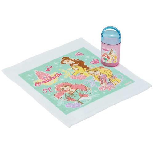 Skater Antibacterial Hand Towel Set with Case, Disney Princess Design 22, Made in Japan, 32 x 30.5 cm (OA5AG-A)