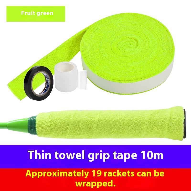 1Set 5m/10m Towel Glue Grip Badminton Tennis Racket Overgrips Tape Racket Grip Grip Non-slip Tape Band Sweat Badminton