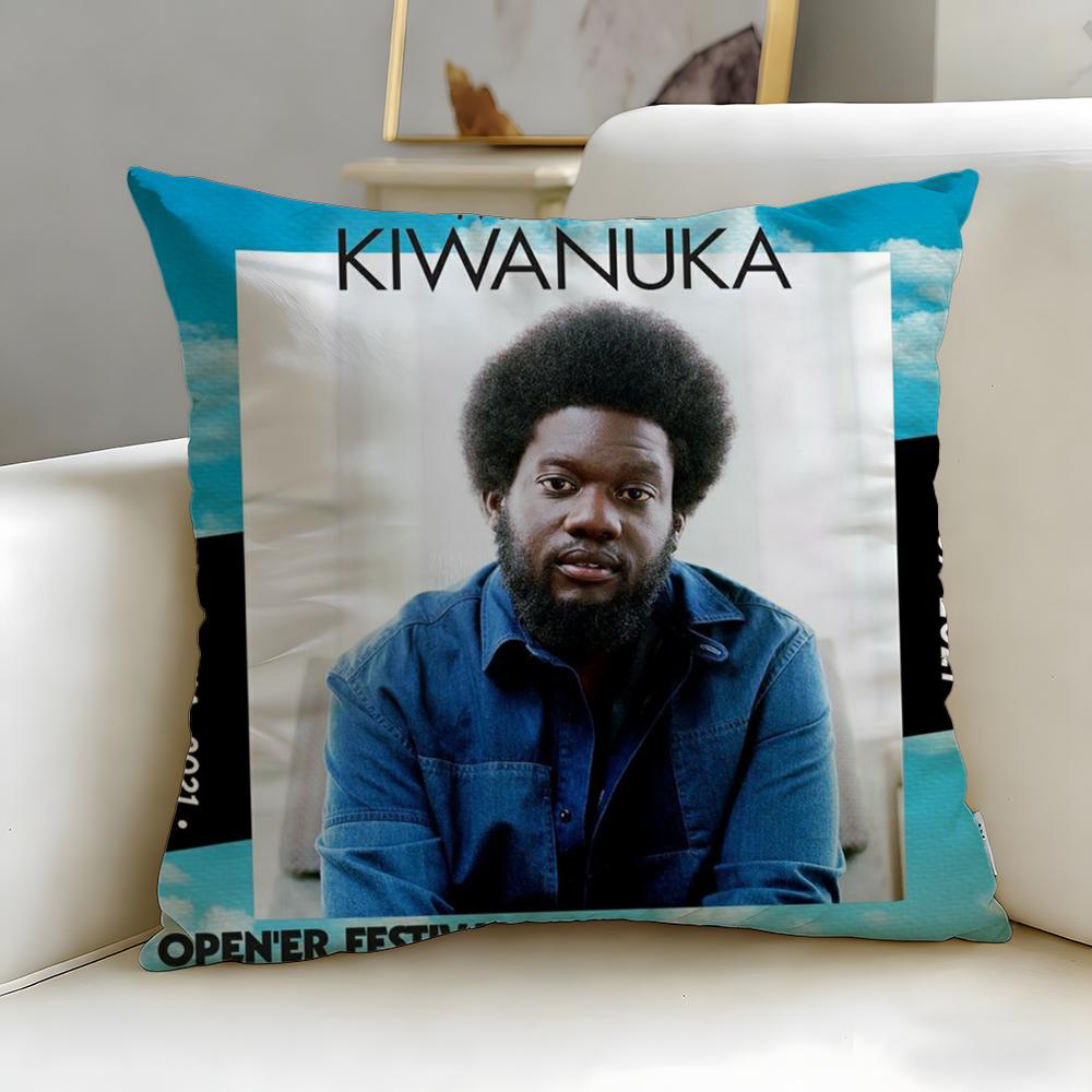 популярный певец Майкл Киванука Наволочка Мягкая Легко стираемая Наволочка Универсальная для Дивана Кровати Путешествий и Офиса 30X30cm