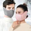 Adult Winter Warm Cycling Mask - Full Coverage Breathable Cotton Face Mask with Ear Protection