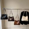 Fashion Lock Buckle Single Shoulder Bag PU Leather Large capacity Crossbody Bag Delicate Tote Bag for Women Girls
