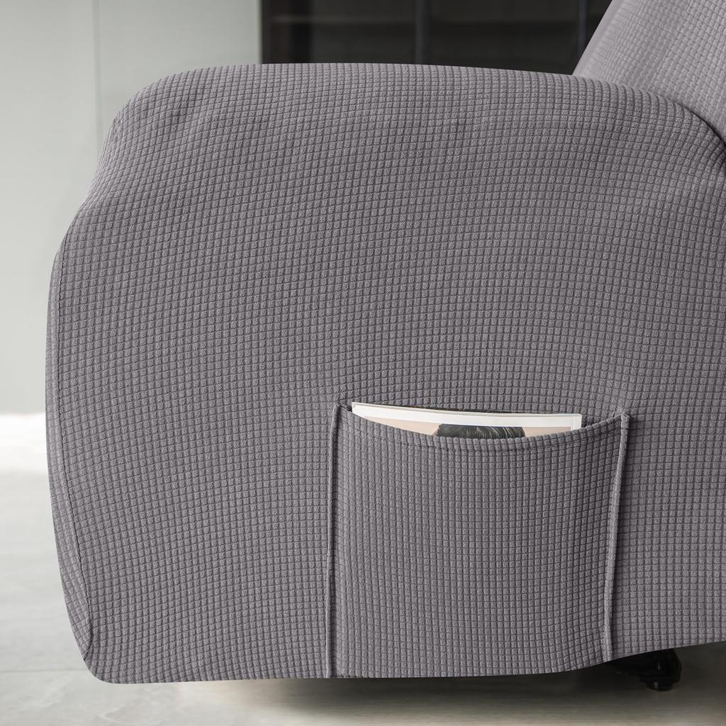 Water Repellent Recliner Sofa Cover Stretch Jacquard Slipcover Washable Relax Armchair Cover