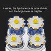 Super Light LED Flashlight COB Side Light USB Recharge Super Bright 4 LED Side Light 4 Modes Flashlight Built-in Battery Outdoor Hunting Camping