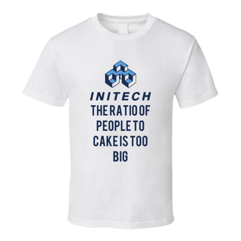 

Office Space Initech The Ratio Of People To Cake Is Too Big T Shirt 5XL різнокольоровий