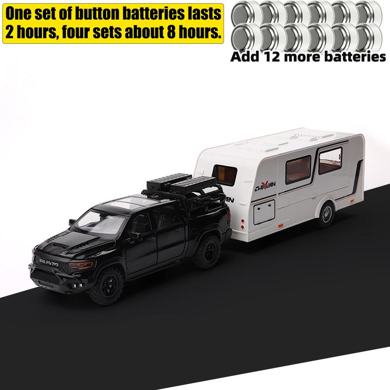 1:32 Ram 1000 Trx Mammoth Pickup Alloy Metal Diecast Model Car Decoration Ornament Pull Back Toy Collectibles Hobby Gift