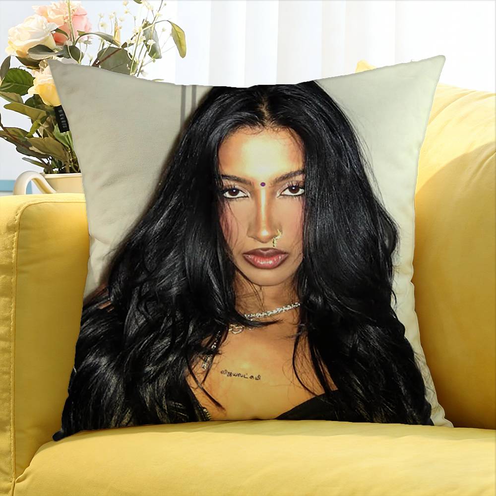Lara K-KATSEYE Various Sizes Square Pillow Case For Car Home Bedchamber Decor