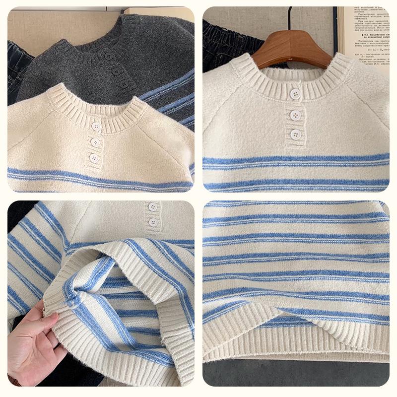 2025 Autumn Toddler Pullover Knitwear: Popular Baby Outing Sweater