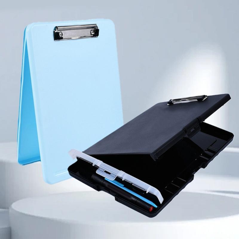 Multipurpose Document Case with Clipboard Water Resistant File Organiser Dustproof File Storage Case with Writing Boad