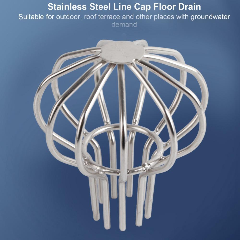Anti-Blocking Gutter Guard Strainer 304 Stainless Steel Floor Drain Net Roof Drain Cover  Terrace