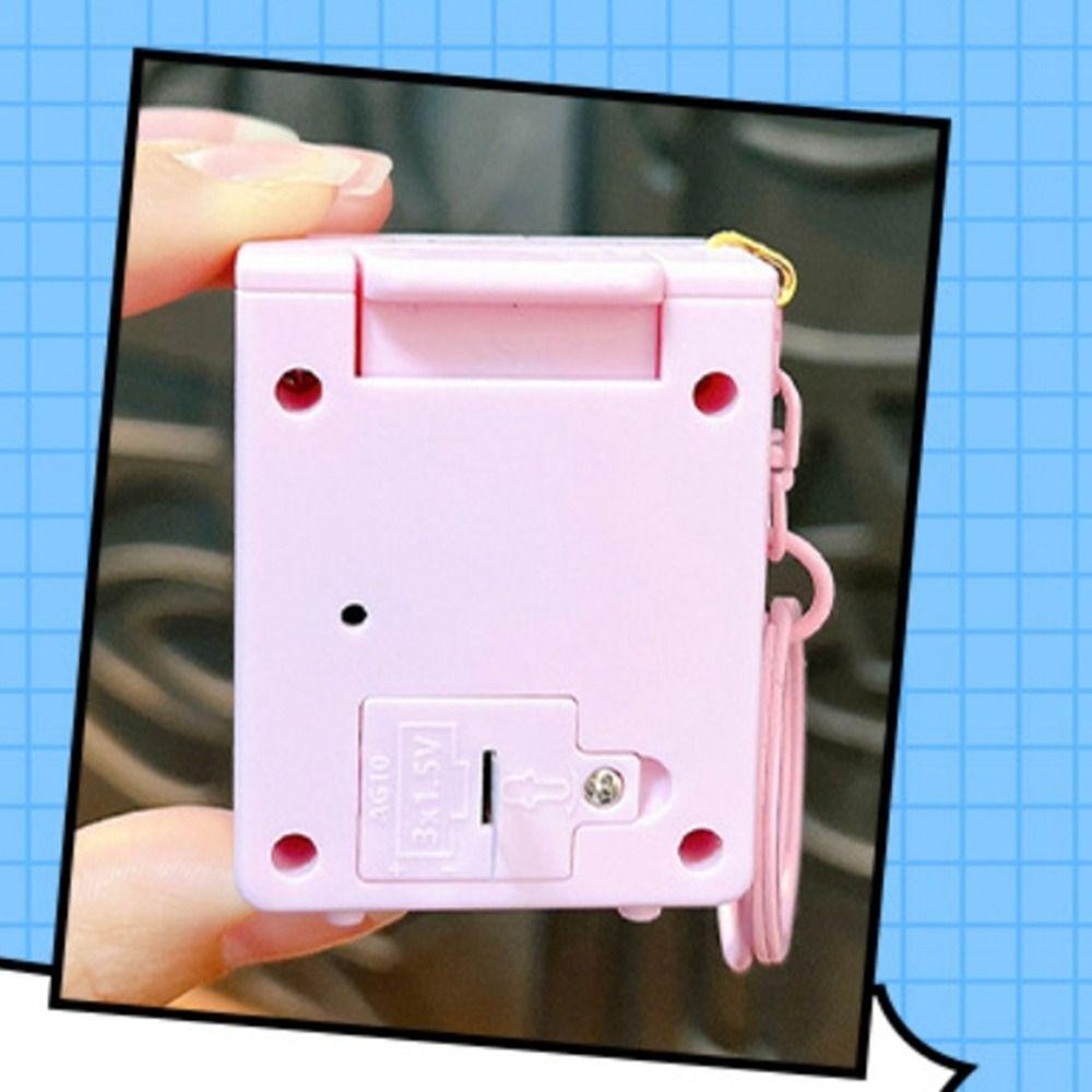 Sound Washing Machine Keychain Funny LED Light Up Keyring Cute Cartoon Bag Pendant Schoolbag