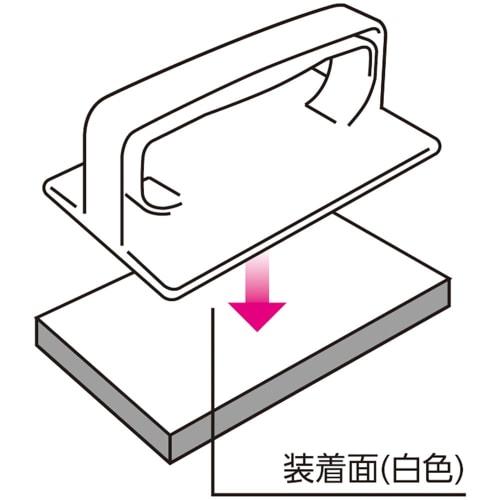 [Online Exclusive] [Includes Spare Part] Azuma Entryway Tile Brush, Entrance/Exterior Wall Brush with H-Type Replacement Sponge, Handy Type, Includes