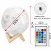 Full Moon Lamp, LED Lunar Night Light Remote Control Table Lamp Dimmable Brightness 16 Main Colors, 4 Light Conversion Modes with USB