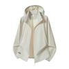 Men's Ice Silk Sun Protection Suit with Detachable Hood - Breathable UV Resistant Outerwear for Women and Men
