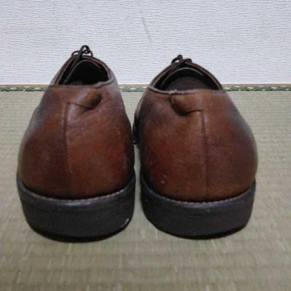 60s-70s Vintage/Allen Edmonds Turf-Skos/Pigskin/Boarhide U-Tip Leather Shoes/9.5C/26.5-27.0/Brown/(USED)