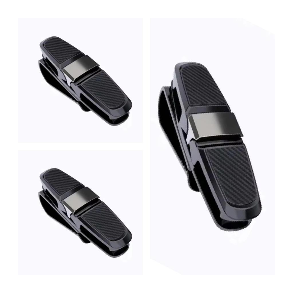 80-degree Rotating Multi-functional Car Eyeglass Storage Clip Bidirectional Automobile Eyeglass Clip Holder for Easy Access
