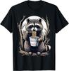 Tvättbjörn Äter Snabbnudelkopp Roliga Presenter För Kvinnor Män T-shirt