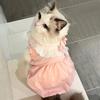 Thin Cat Princess Dress Solid Color Pet Clothes Cute Cat Lace Skirt