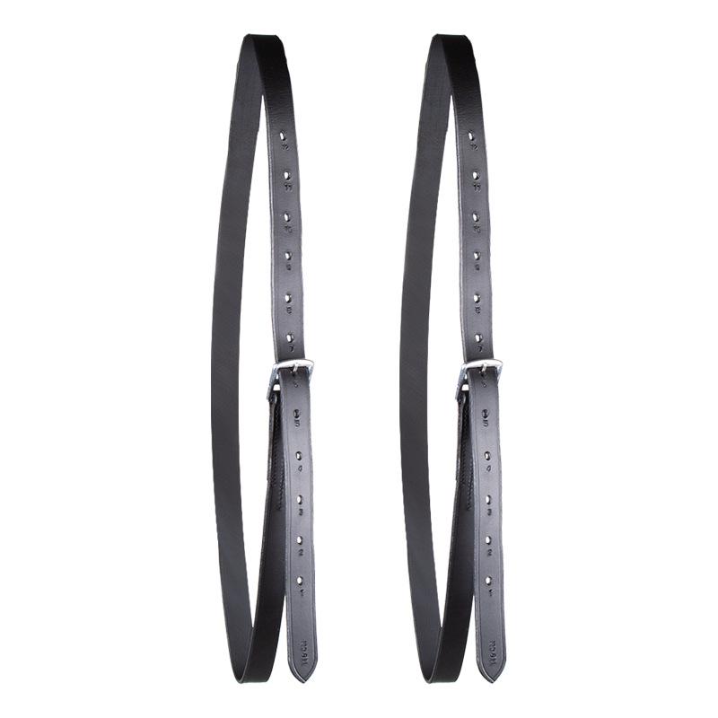 Cavassion Cowhide Stirrup Leathers & Saddle Accessories for Equestrian Supplies Horse Tack 145cm чёрный