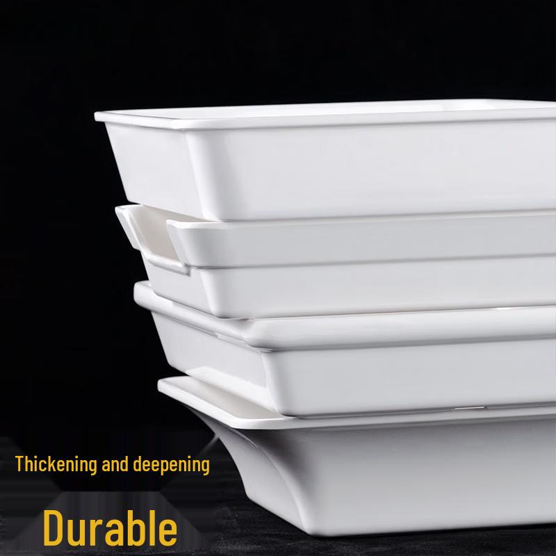 A5 Melamine Rechthoekige Commerciële Serveerschaal
