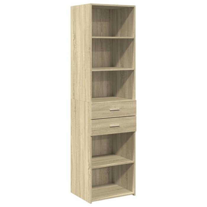 VidaXL Highboard Sonoma Oak 50x42.5x185 Cm Engineered Wood, Sideboard, Cupboard, Side Cabinet, Cabinet, 3281457