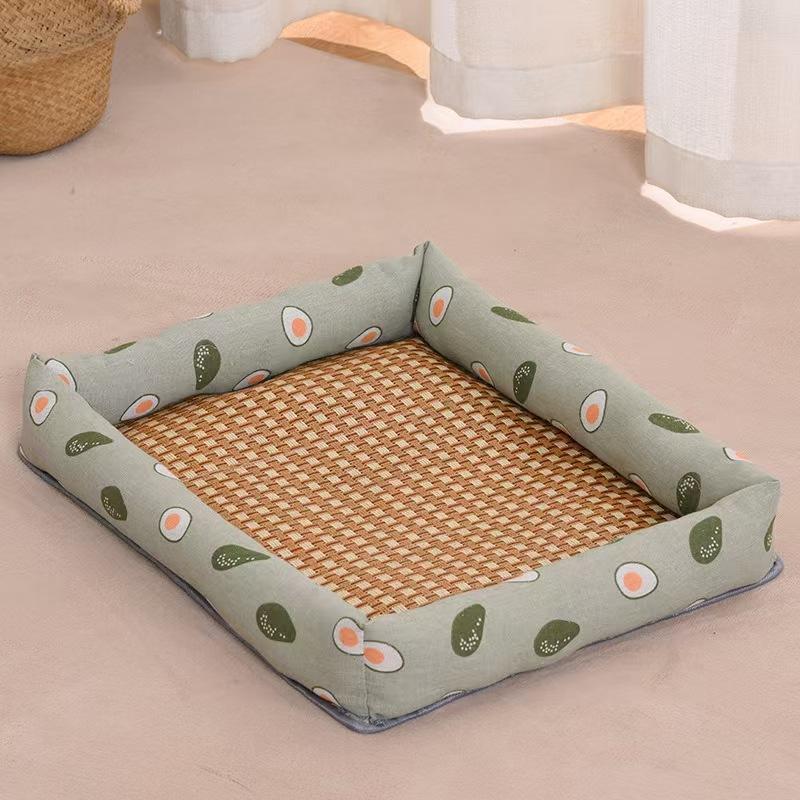 Pet Summer Mat Dog Cat Cooling Pad Moistureproof Rattan Wear Cat Mat Summer Cooling Pet Bed Quality Cool Cold 4 Size