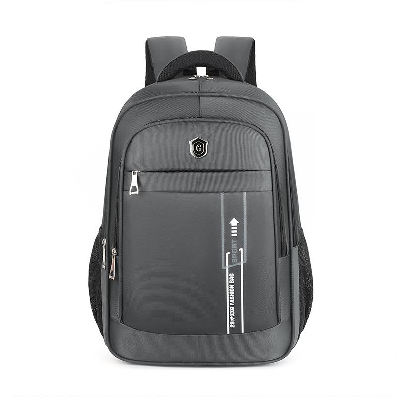 

Lightweight Multi-layer Laptop Backpack: Large Capacity Outdoor & School Commuter Bag серый