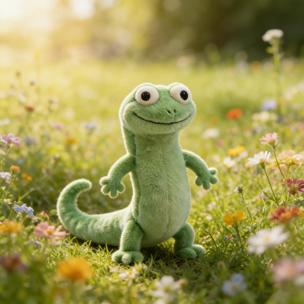 26cm New Lizard Tom Plush Toys Anime Peripherals Lizard Tom Animal Stuffed Toys Soft Peluche Toy Collectible Fans Birthday Gifts