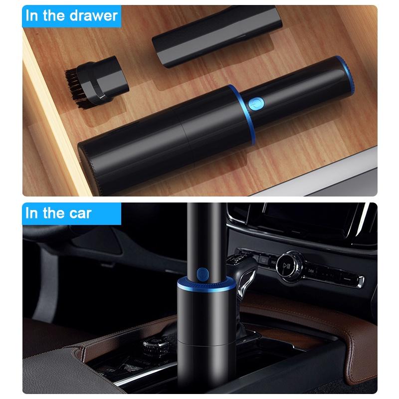 120W 10000Pa Car Vacuum Cleaner Wireless Rechargeable Wet/Dry Mini Handheld Vacuum Cleaner