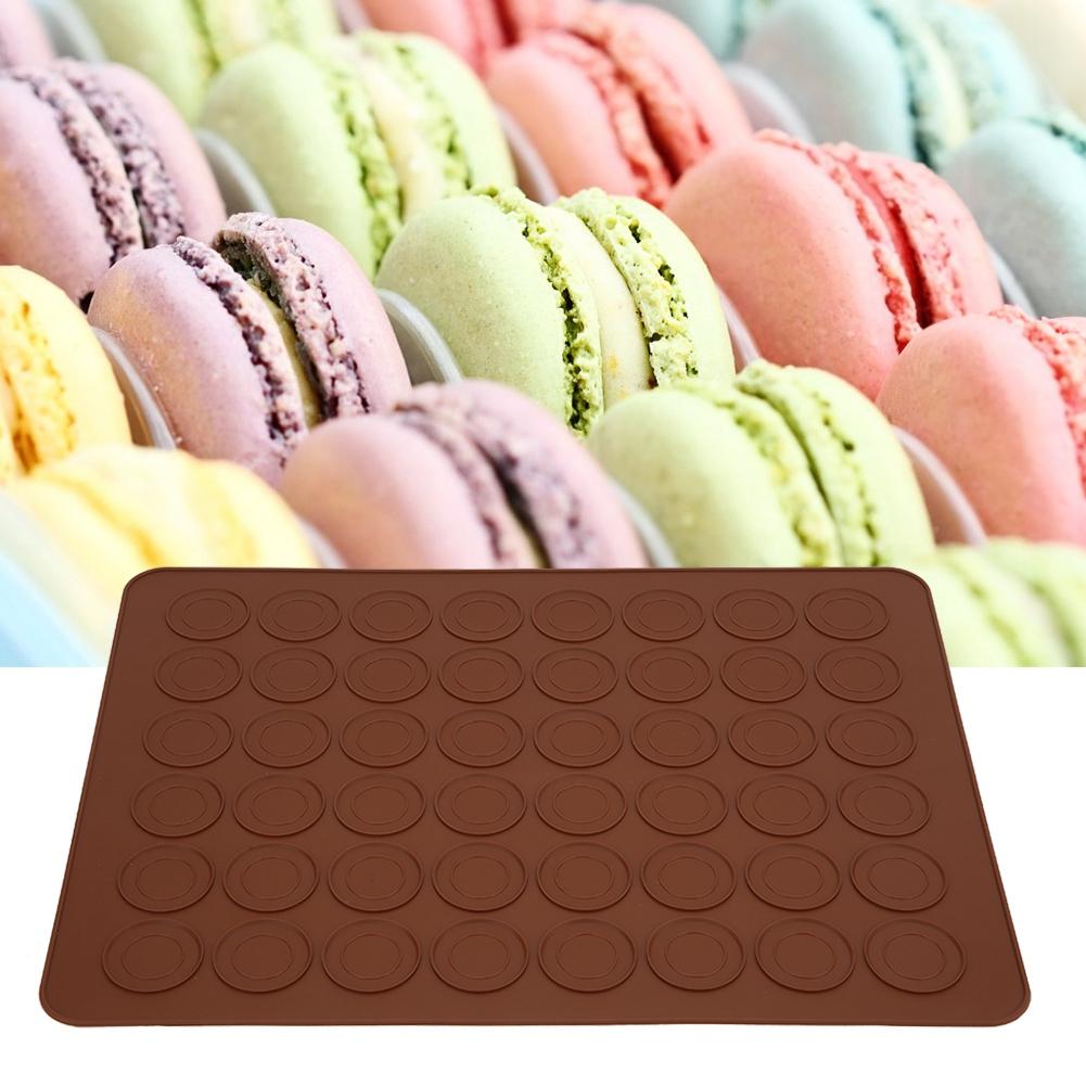 48 Holes Silicone Macaron Cake Pad Baking Tray Oven Non Stick Mat Tools Diy Kitchen Accessory