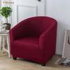 Single Sofa Cover Club Covers For Living Room Elastic Relax Armchair Protector Solid Color Spandex Home Hotel