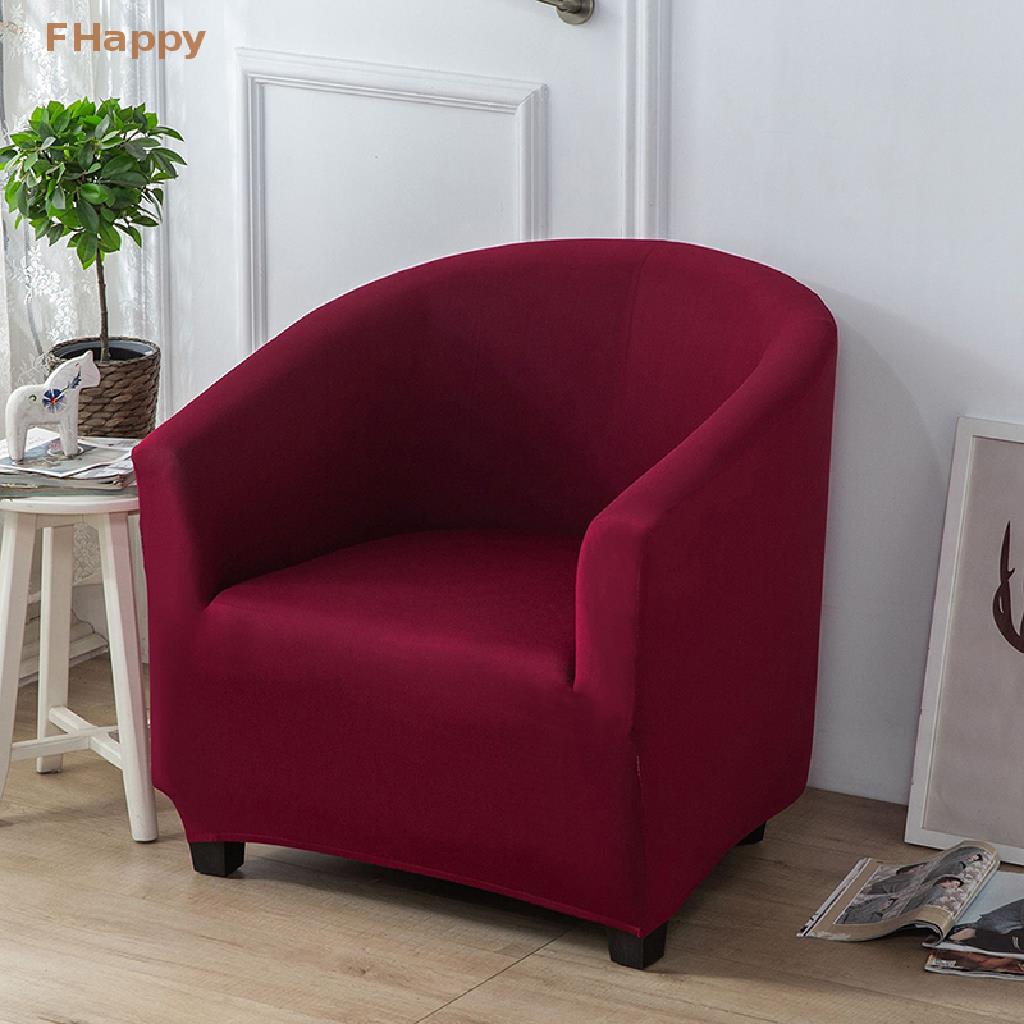 Single Sofa Cover Club Covers For Living Room Elastic Relax Armchair Protector Solid Color Spandex Home Hotel