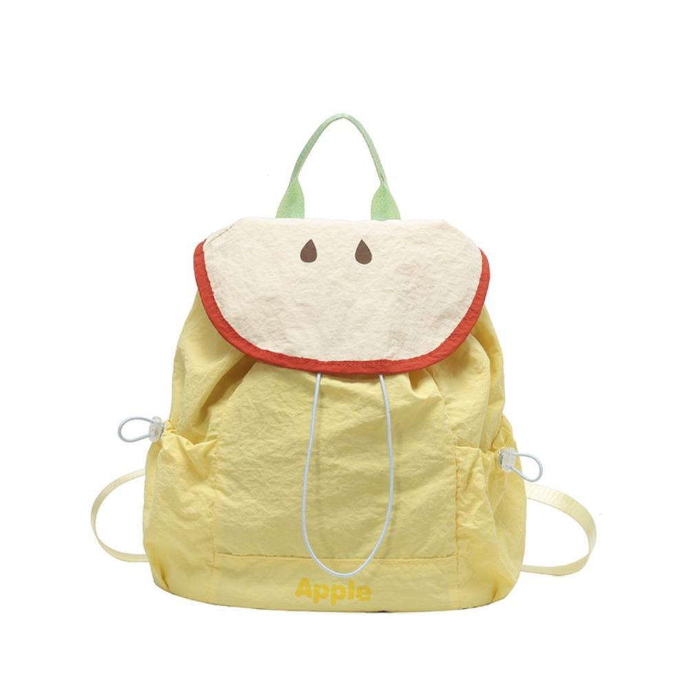 

Dopamine Color Fruit Nylon Backpack Korean Style Hiking Shoulder Bag Summer жёлтый
