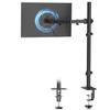 Suptek PC Monitor Display Monitor Stand for Inch Horizontal Grommet Clamp VESA Standard 10KG Load Capacity Arm, Arm, 13-27 Monitors, Multi-Joint, &