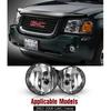 AUTOWIKI Fog Lights For 2002-2009 GMC Envoy OEM Replacement Fog Lamps 2PCS With Clear Lens
