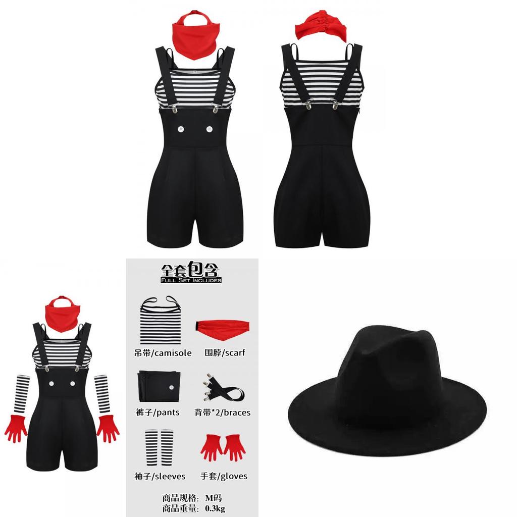 Stage Costume Set For Theater Performance With Polyester Fabric For Women