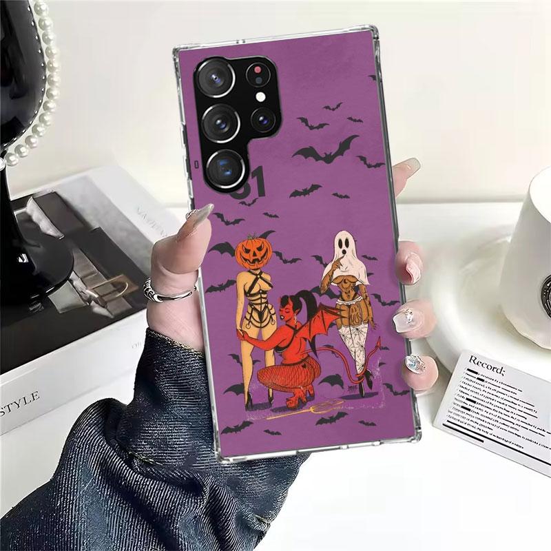 

Sexy Halloween Beauty Girls Soft Phone Case For Samsung Galaxy S22 S23 S24 S25 Edge S26 Ultra S20 FE S21 Plus + Fundas Coque Gal Samsung S23 FE
