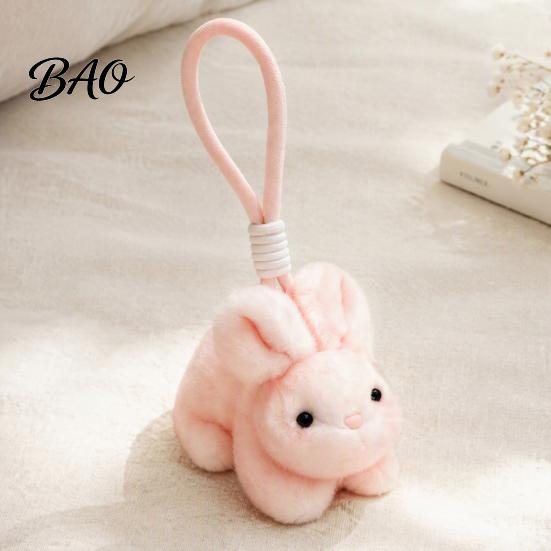 Fragrant Rabbit Bag Decoration Scented Bunny Plush Keychain, Mini Stuffed Animal with Fragrance Decorative Pendant for Keys Beads, Cute Hanging