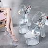 Women's 18CM Super High Heel Shoes - Autumn Waterproof Roman Fish Mouth, Sexy Nightclub Footwear