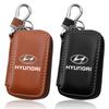 1 stk Læremblem Bilnøkkeletui Nøkkelring Glidelås Nøkkeletui Veske For Hyundai Tucson 2021 Accent I10 I20 Kona Getz Solaris I30 Creta