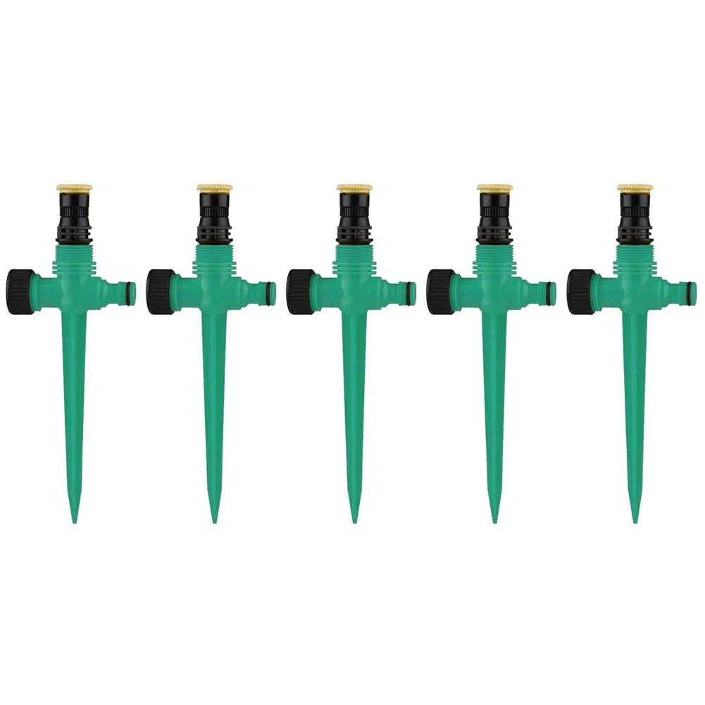 20-5pcs 360 Degree Rotation Auto Irrigation System 3 Gears Adjustable Irrigation Sprinkler For Garden Irrigation Watering Tools