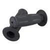 Kijima Motorcycle Parts Sport Grips, Barrel, Rubber, 122mm, 22.2mm, Non-Through Type, Universal, Black, 201-6481