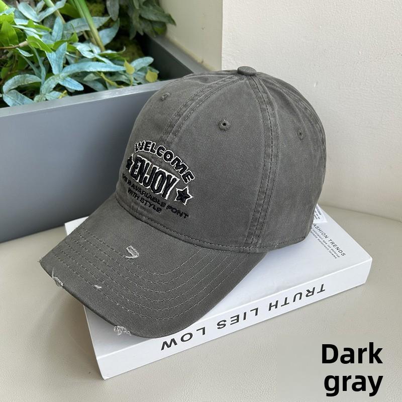 Enjoy Embroidered Baseball Cap With Sun Protection For Casual Wear